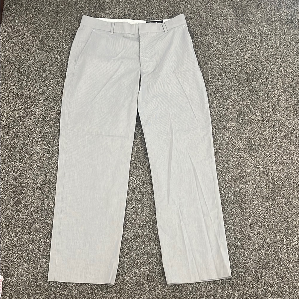 Banana Republic Gray Dress Pants Straight-Leg Flat Front